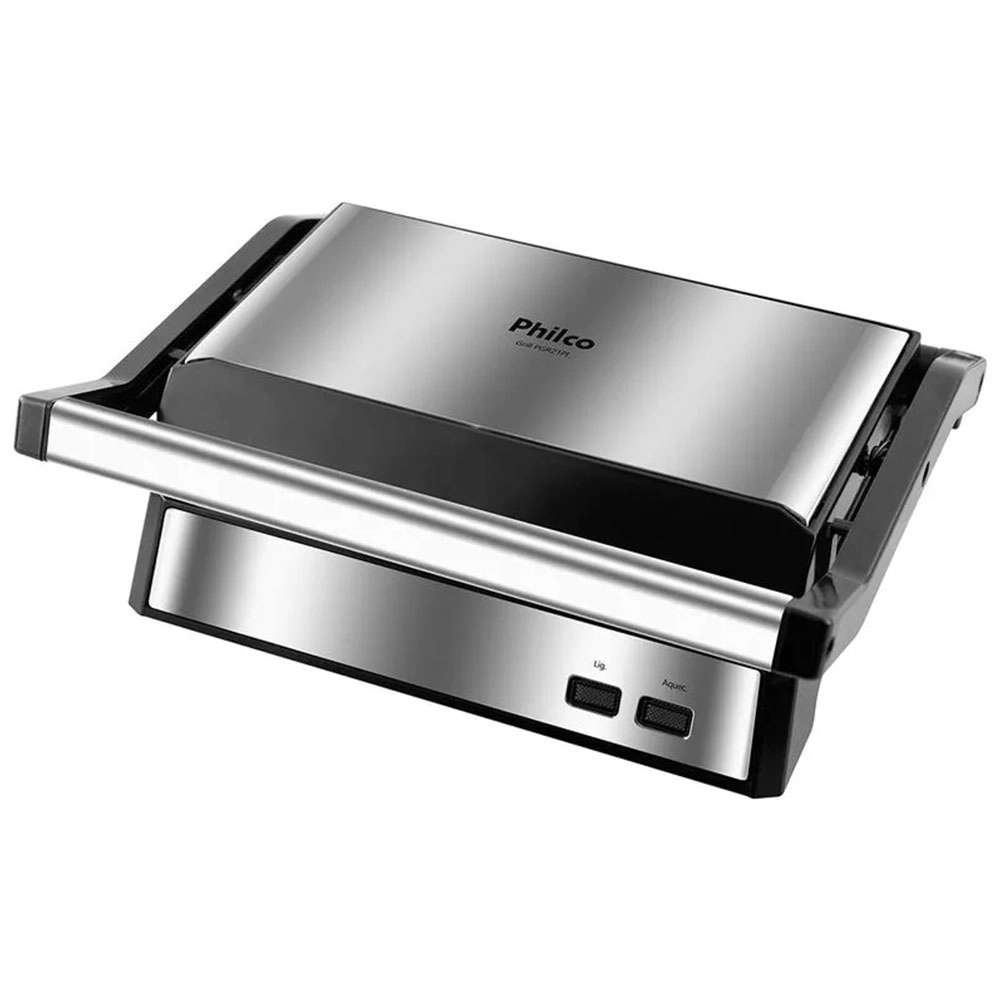 GRILL E SANDUICHEIRA PHILCO MAXX CLEAN INOX 1000W