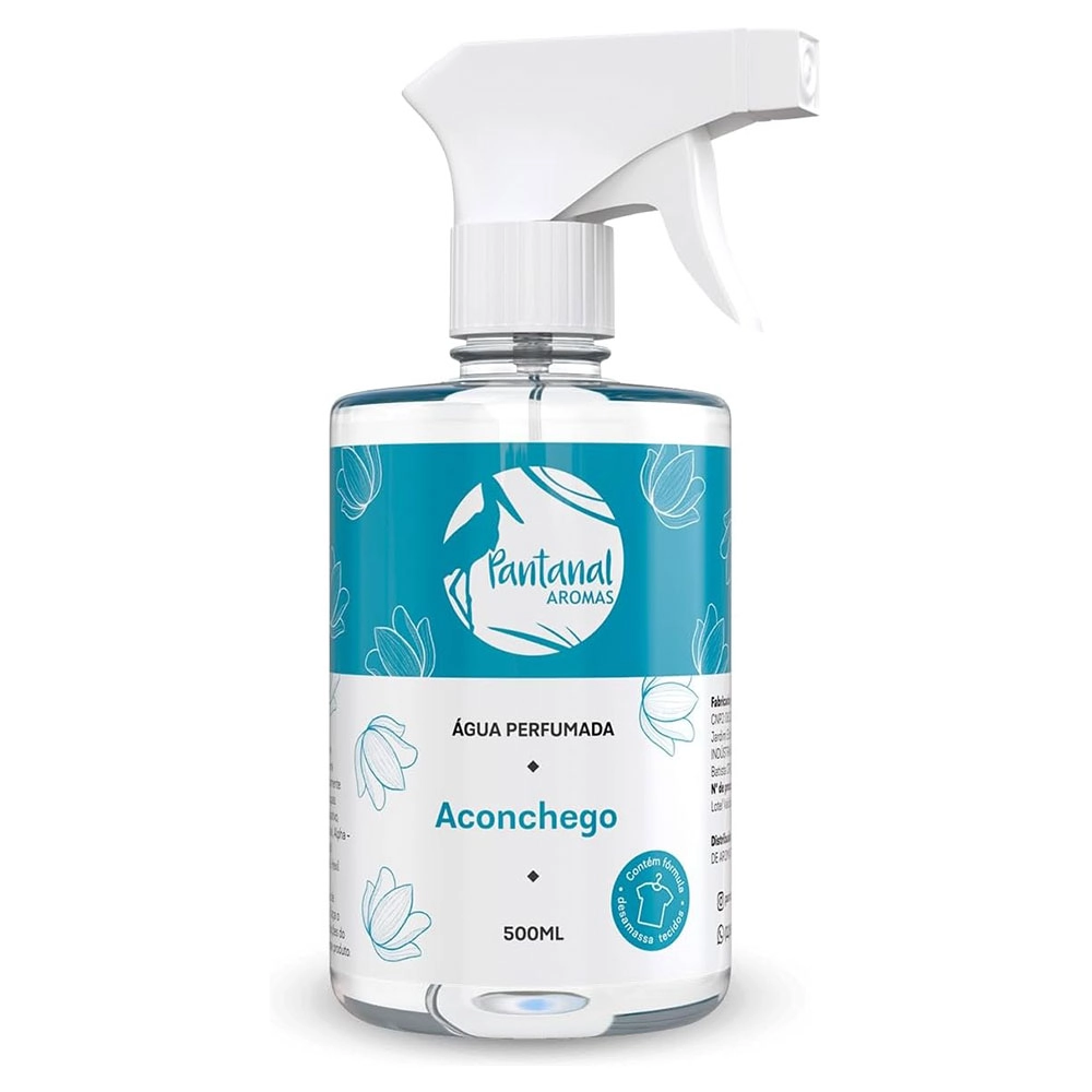Água Perfumada para Lençóis Pantanal Aromas com Essência de Aconchego 500ml Água Perfumada para Lençóis Pantanal Aromas com Essência de Aconchego 500ml