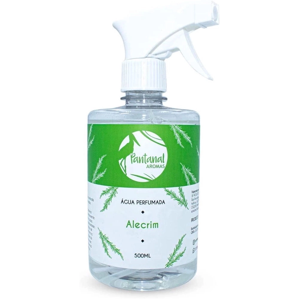 Água Perfumada para Lençóis Pantanal Aromas com Essência de Alecrim 500ml