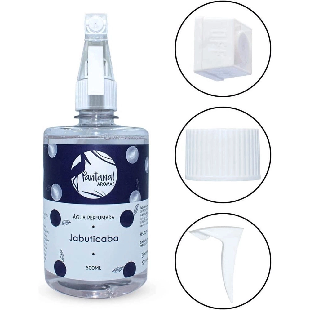Água Perfumada para Lençóis Pantanal Aromas com Essência de Jabuticaba 500ml Água Perfumada para Lençóis Pantanal Aromas com Essência de Jabuticaba 500ml