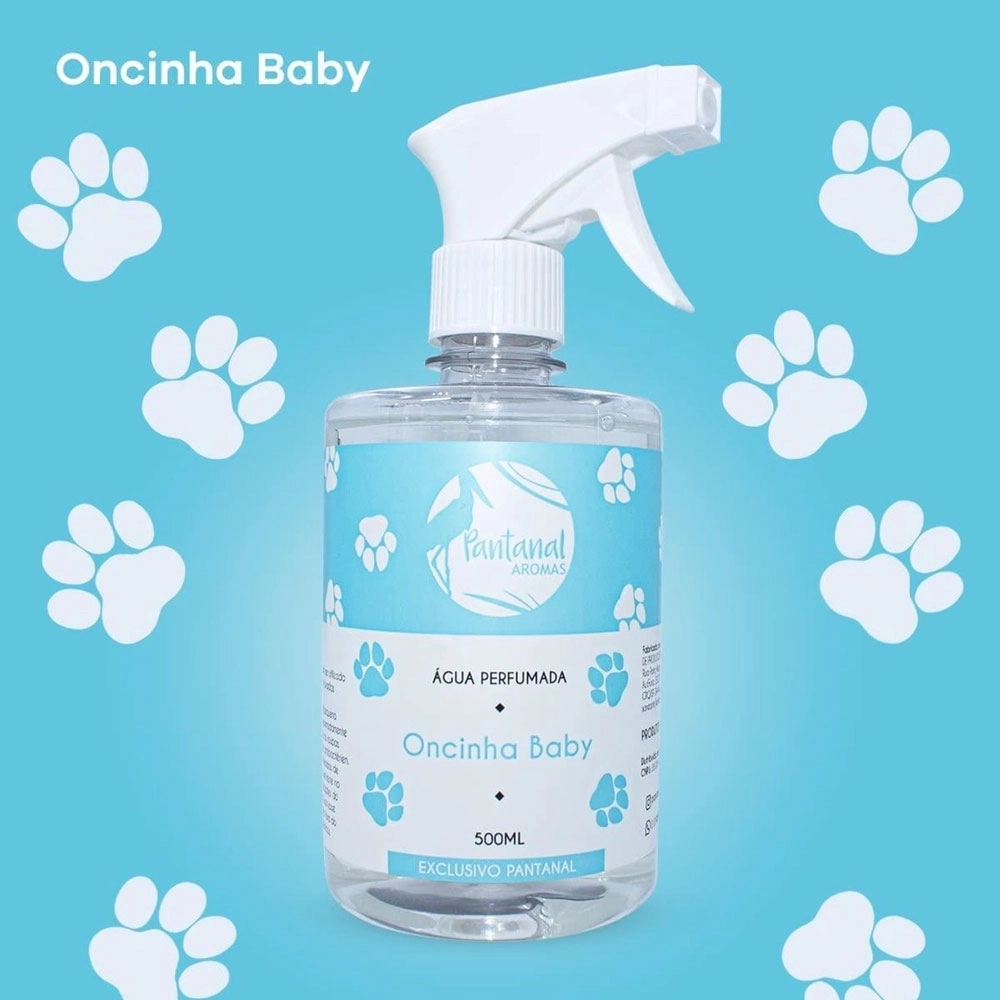 ÁGUA PERFUMADA PARA LENÇÓIS PANTANAL AROMAS COM ESSÊNCIA DE ONCINHA BABY 500ML