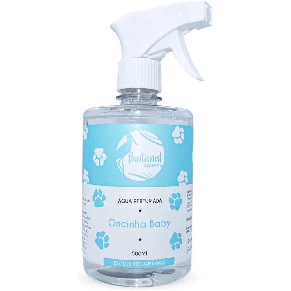 ÁGUA PERFUMADA PARA LENÇÓIS PANTANAL AROMAS COM ESSÊNCIA DE ONCINHA BABY 500ML