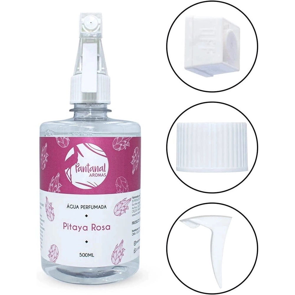 Água Perfumada para Lençóis Pantanal Aromas com Essência de Pitaya Rosa 500ml
