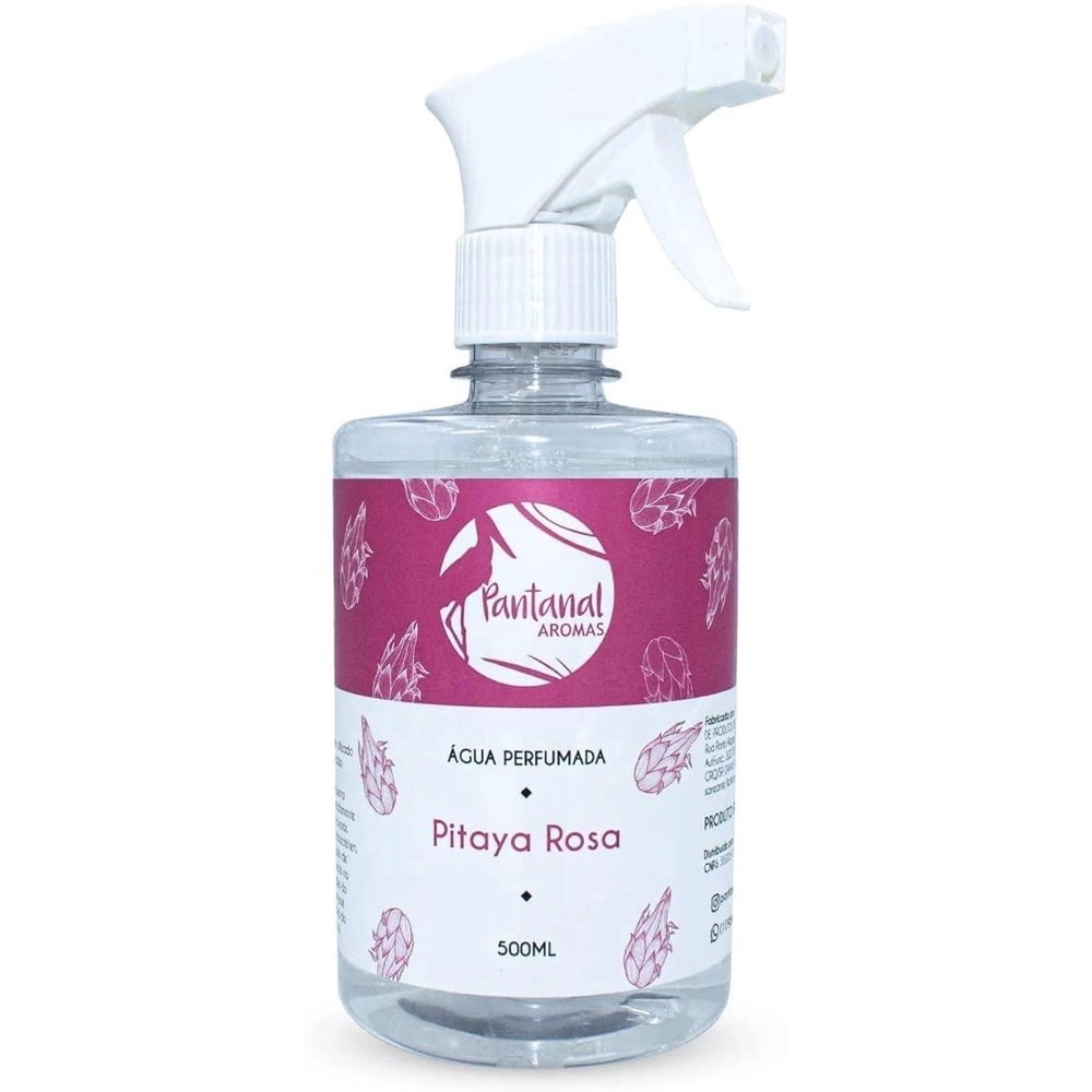 Água Perfumada para Lençóis Pantanal Aromas com Essência de Pitaya Rosa 500ml