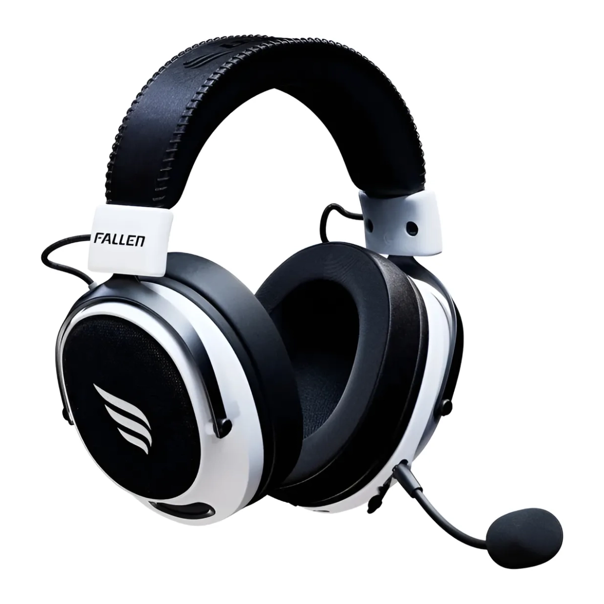 HEADSET GAMER FALLEN MORCEGO PRO WIRELESS 2.4GHZ BRANCO