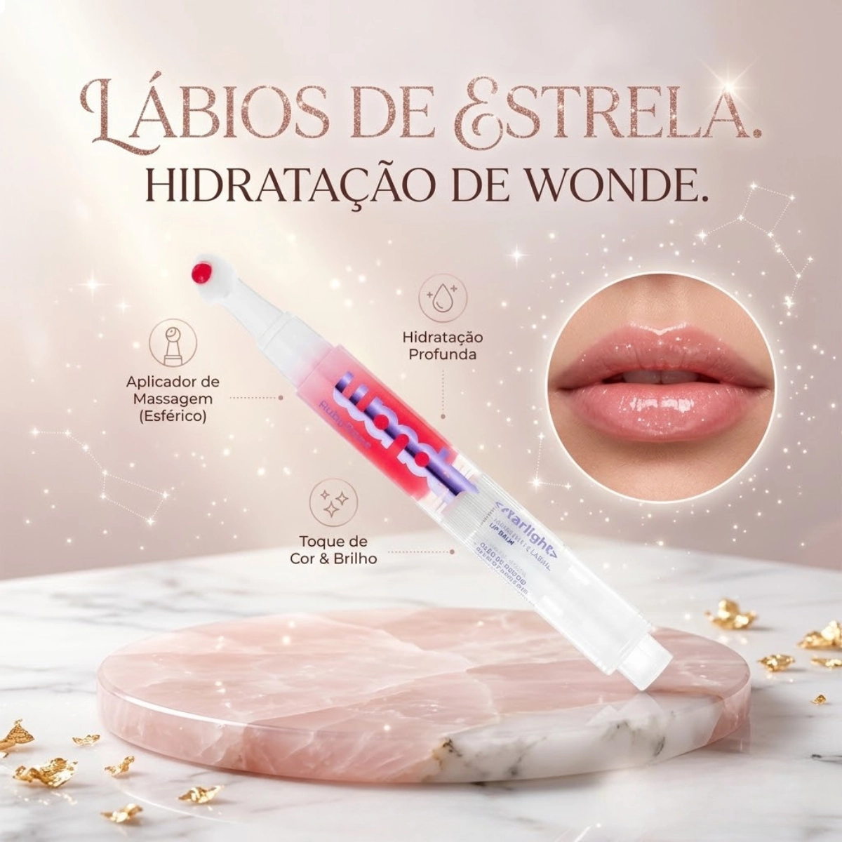 HIDRATANTE LABIAL LIP BALM STARLIGHT WONDER POLARIS RUBY ROSE