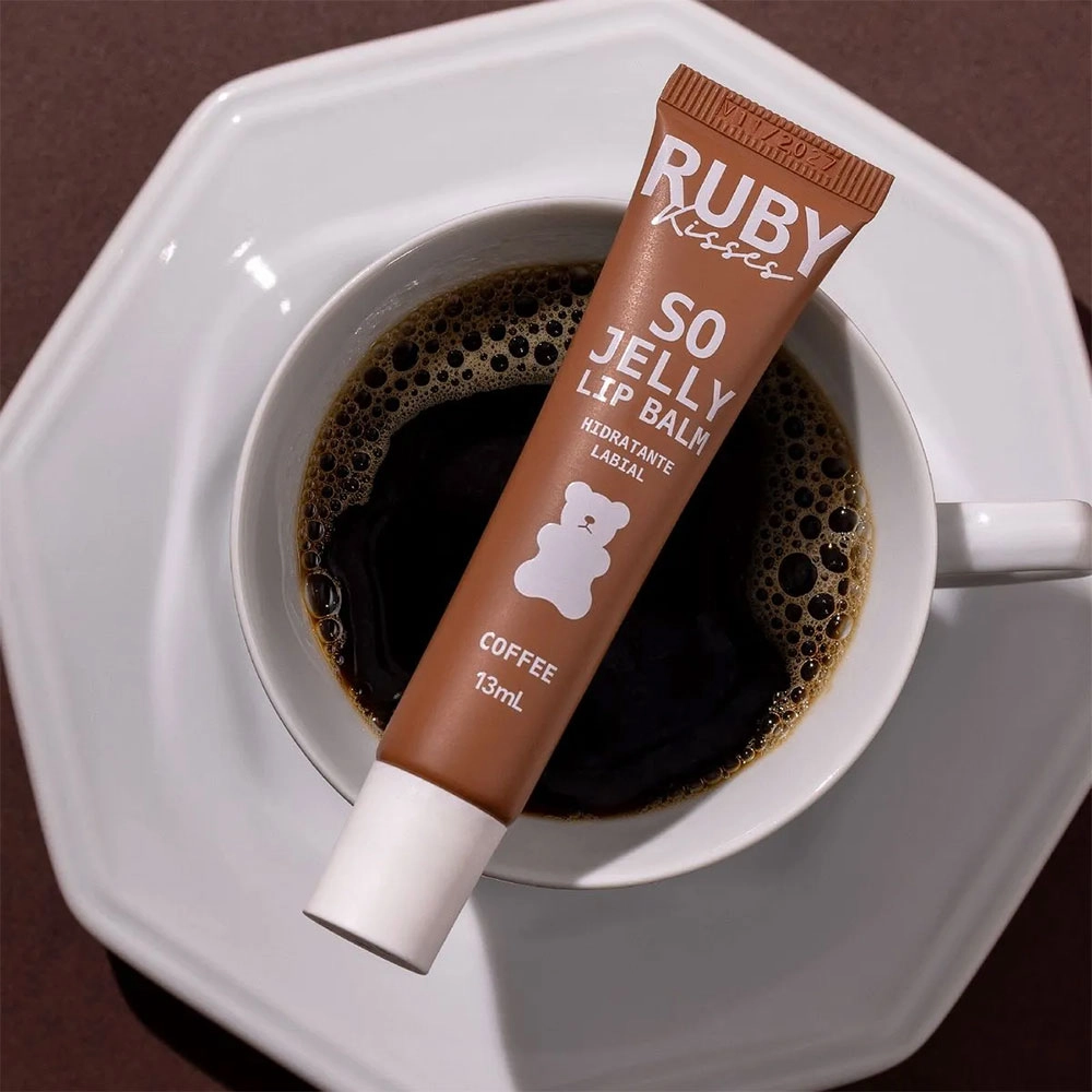 HIDRATANTE LABIAL SO JELLY RUBY KISSES 13ML COFFEE
