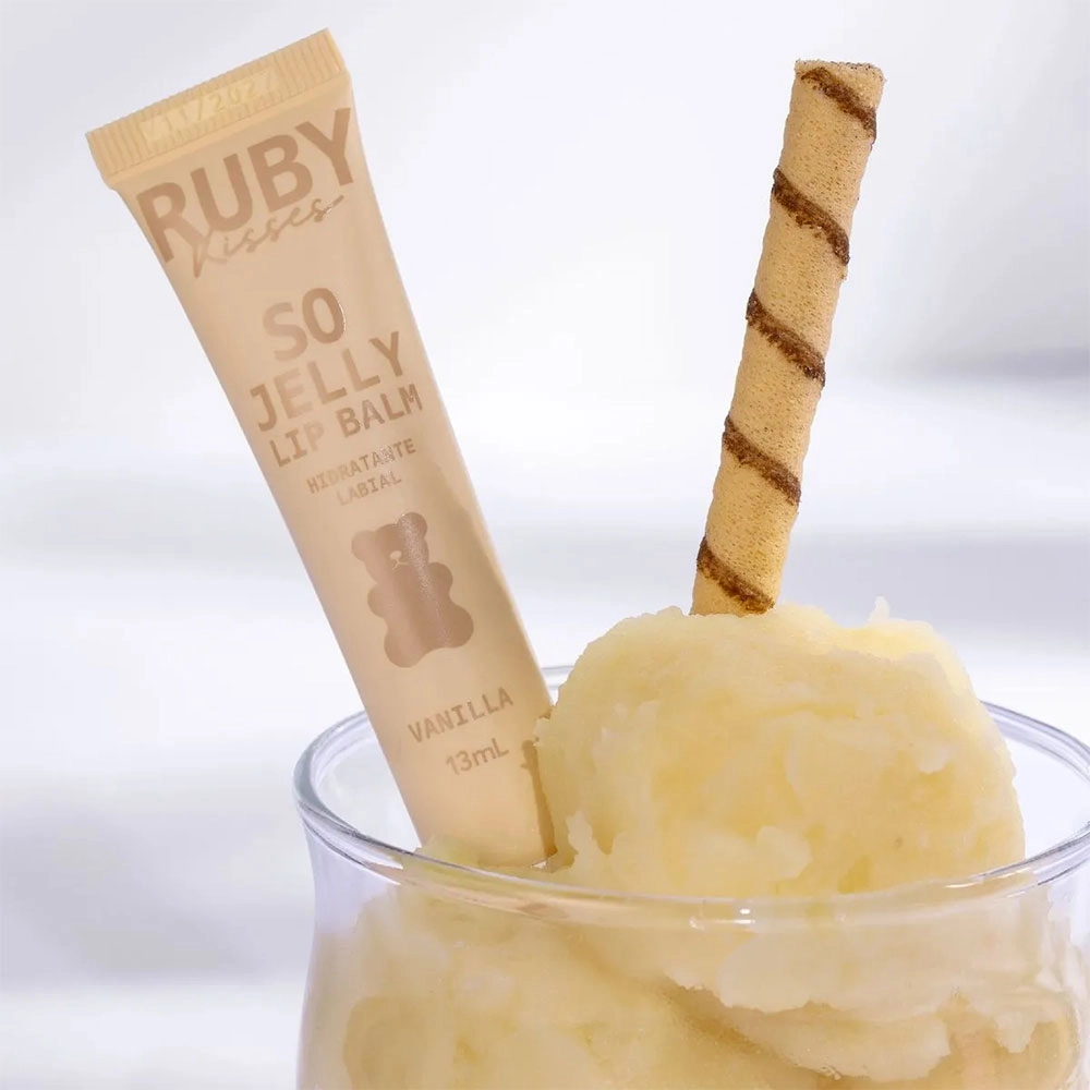 HIDRATANTE LABIAL SO JELLY RUBY KISSES 13ML VANILLA