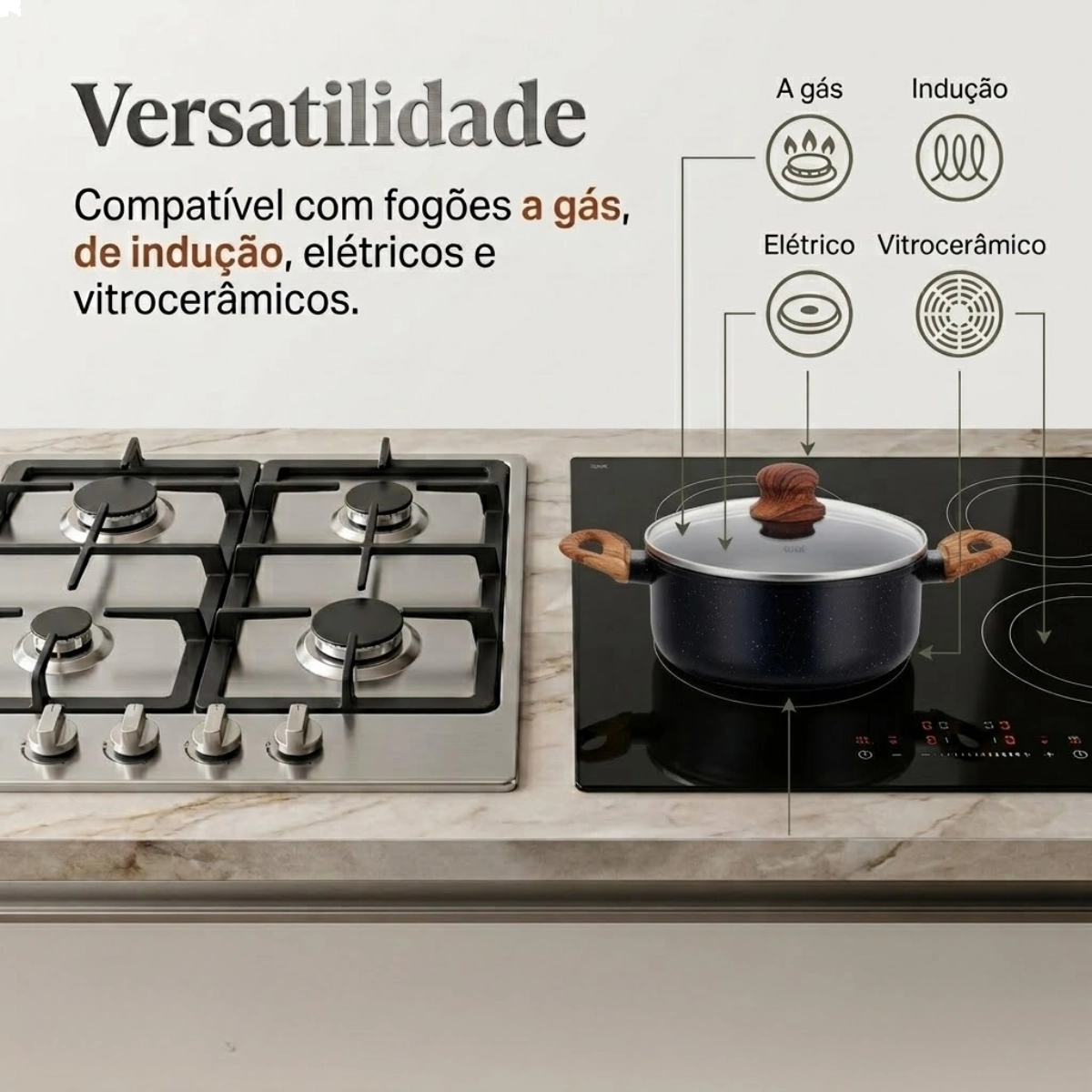 JOGO DE PANELAS INDUÇÃO ANTIADERENTE FUNDO TRIPLO REVESTIMENTO CERÂMICO ONYX PRETO JOGO DE PANELAS INDUÇÃO ANTIADERENTE FUNDO TRIPLO REVESTIMENTO CERÂMICO ONYX PRETO