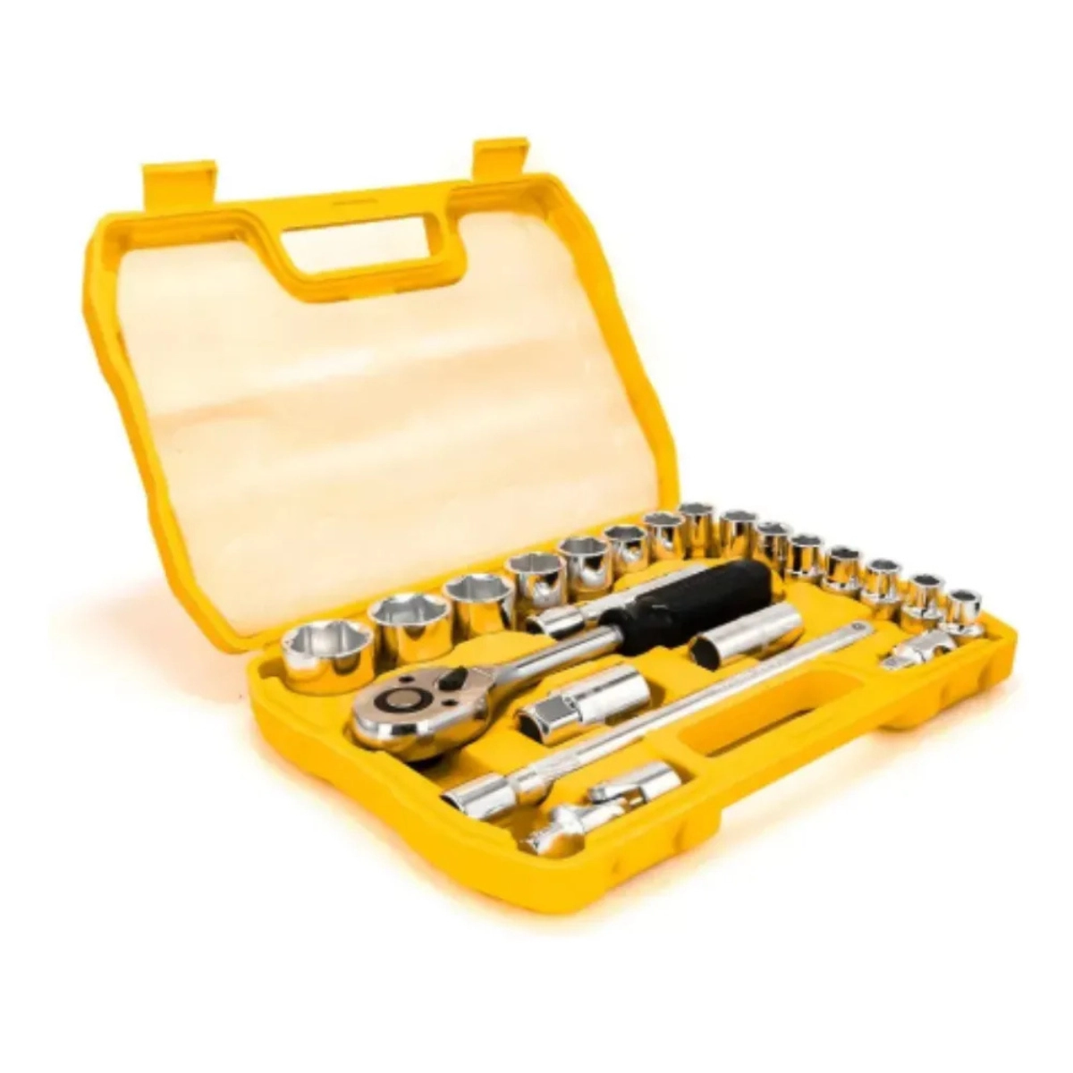 JOGO SOQUETE SEXTAVADO 10-32MM 1/2POL 22 PEÇAS TITANIUM