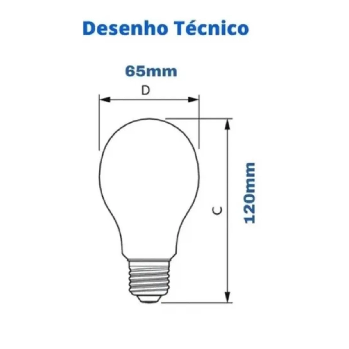 KIT 10 LÂMPADAS BULBO 22W LED E27 PHILIPS 6500K A97 BIVOLT 2300LM