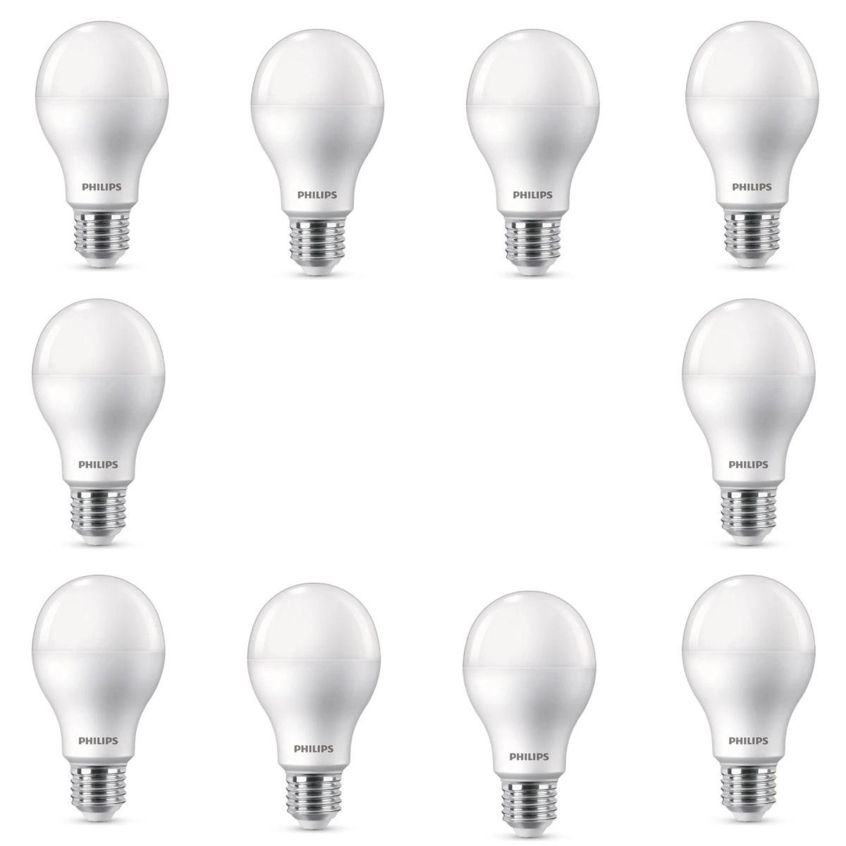 KIT 10 LÂMPADAS BULBO 22W LED E27 PHILIPS 6500K A97 BIVOLT 2300LM