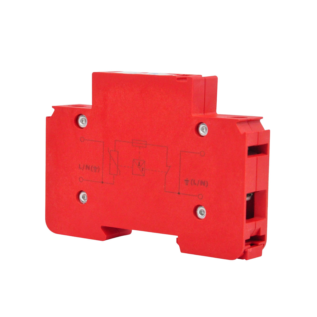 KIT 12 UN DISPOSITIVO DE PROTEÇÃO CONTRA RAIOS COM DPS FRONT V 275V 20KA VERMELHO