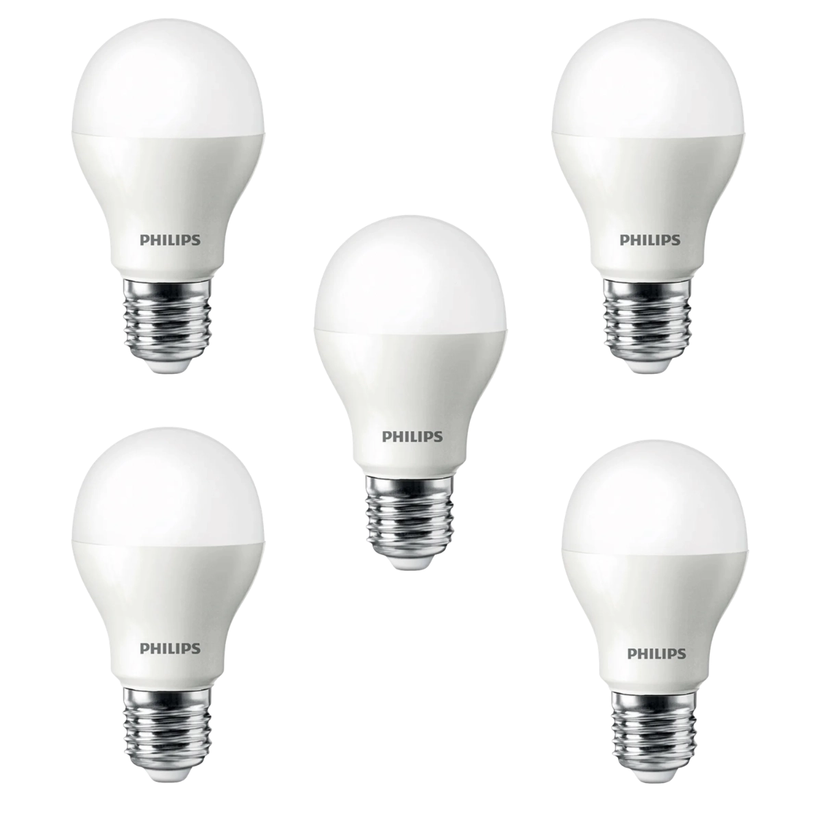 KIT 5 LAMPADAS LED BULBO A60 9W 6500K 806LM BIVOLT