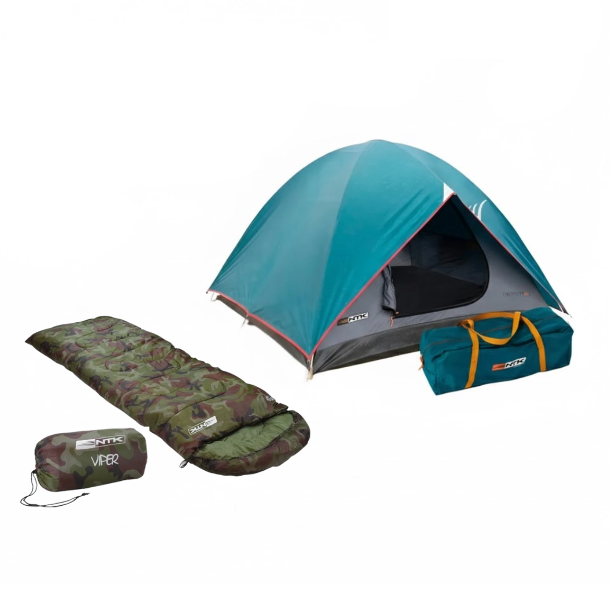 KIT BARRACA CHEROKEE GT 3/4 E SACO DE DORMIR CAMUFLADO