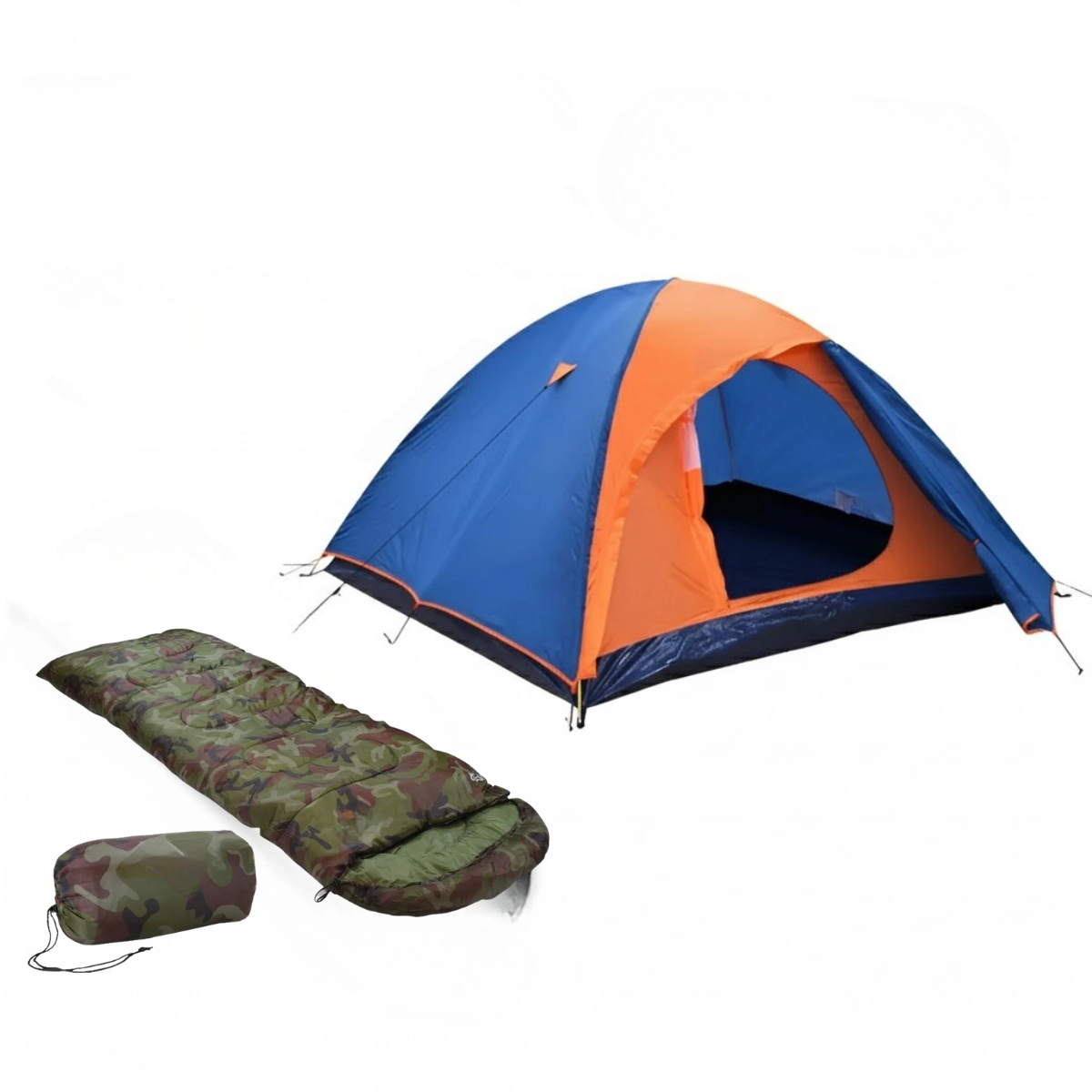 KIT BARRACA FALCON 3/4 E SACO DE DORMIR CAMUFLADO KIT BARRACA FALCON 3/4 E SACO DE DORMIR CAMUFLADO