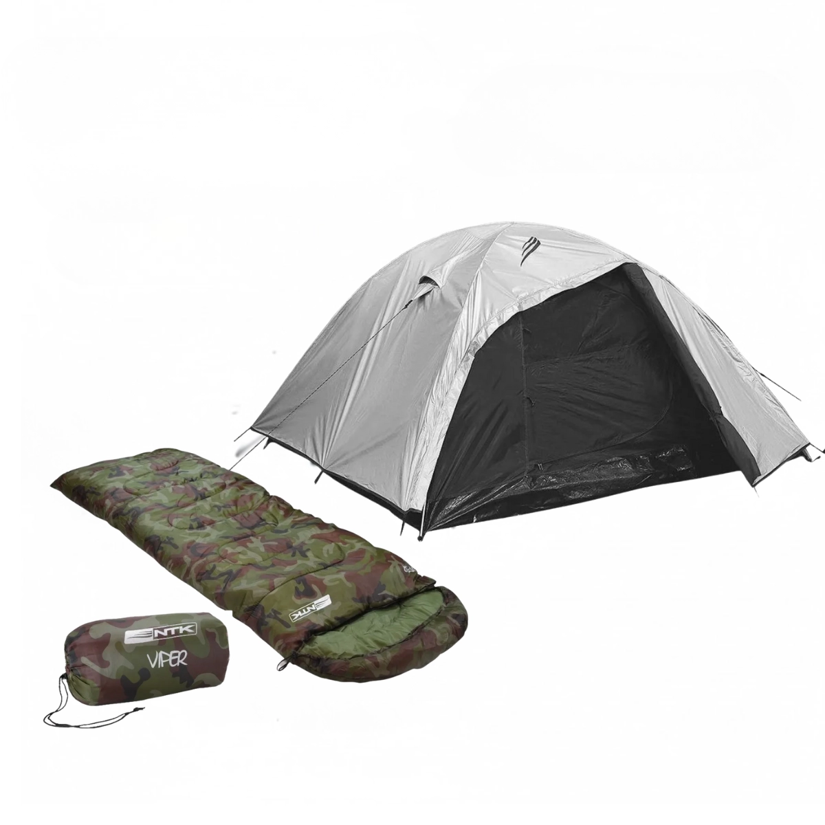 KIT BARRACA ONIX 3/4 E SACO DE DORMIR VIPER CAMUFLADO