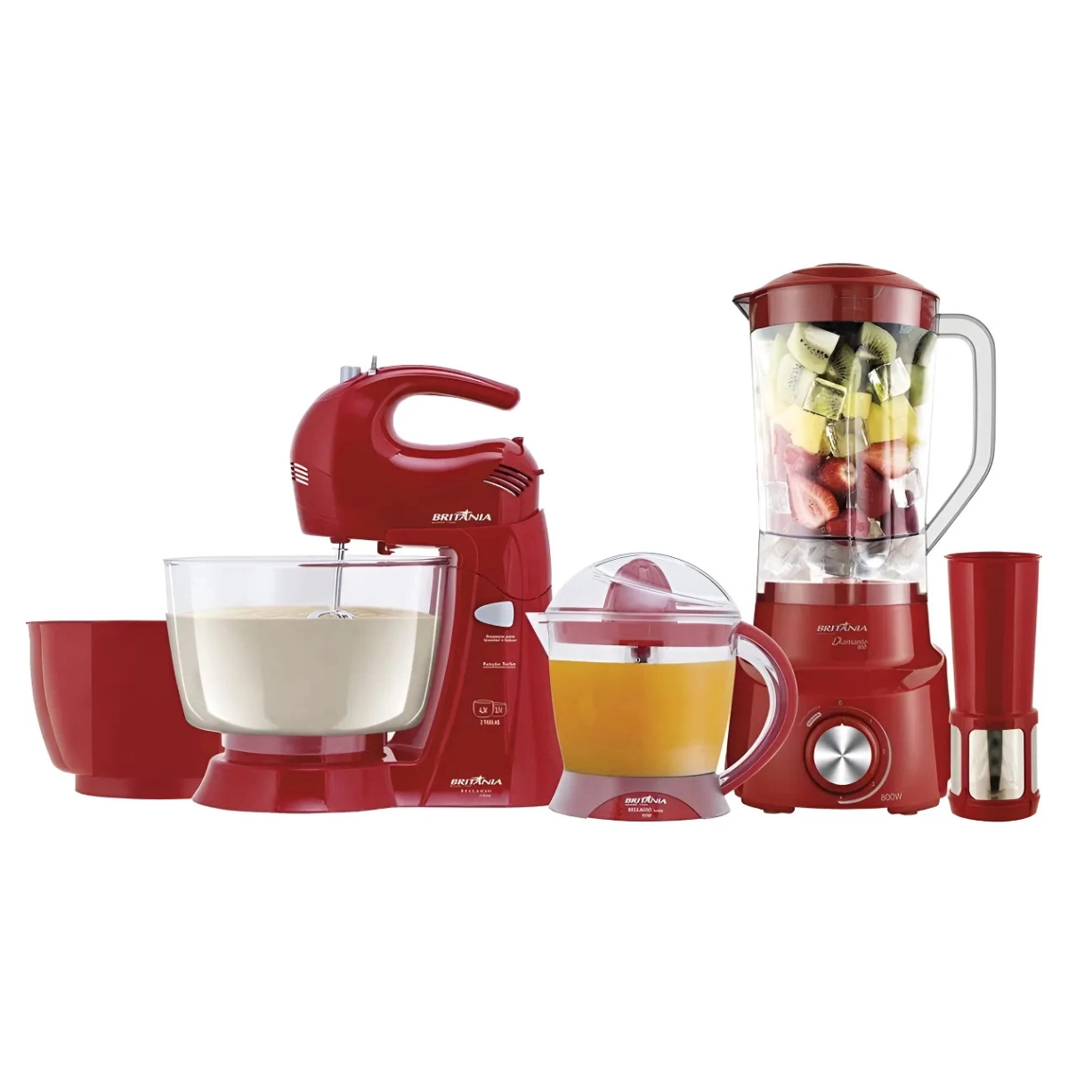 KIT COZINHA 3 EM 1 BRITÂNIA 220V BATEDEIRA,ESPREMEDOR E LIQUIDIFICADOR