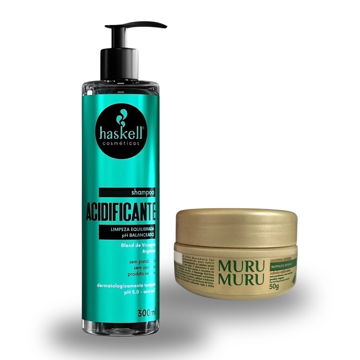 KIT FORÇA PROFISSIONAL E NUTRI INTENSA SHAMPOO ACIDIFICANTE 300ML E MANTEIGA 50G