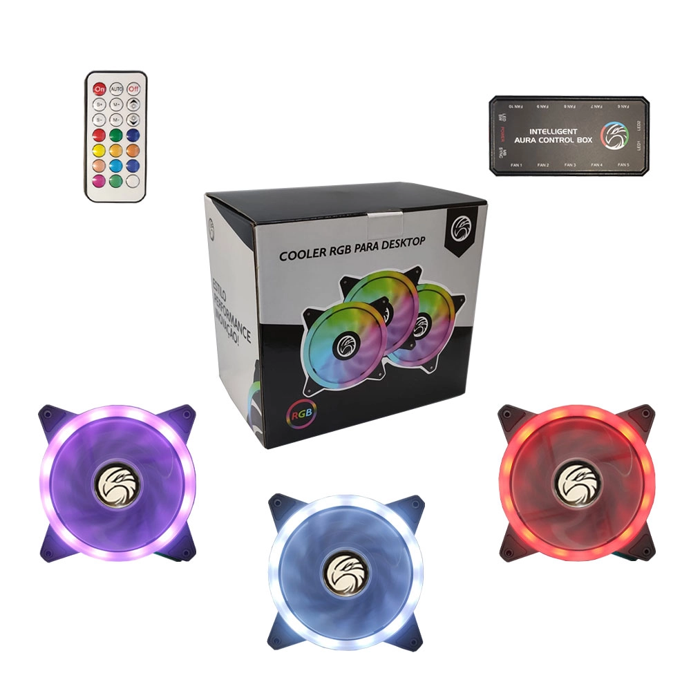 Kit Gabinete Gamer C2-2901 + 3 Fans Rgb