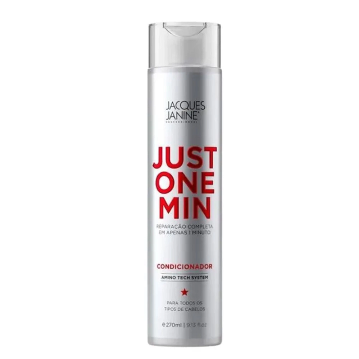 KIT JACQUES JANINE JUST ONE MINUTE SHAMPOO, CONDICIONADOR E MÁSCARA 80G