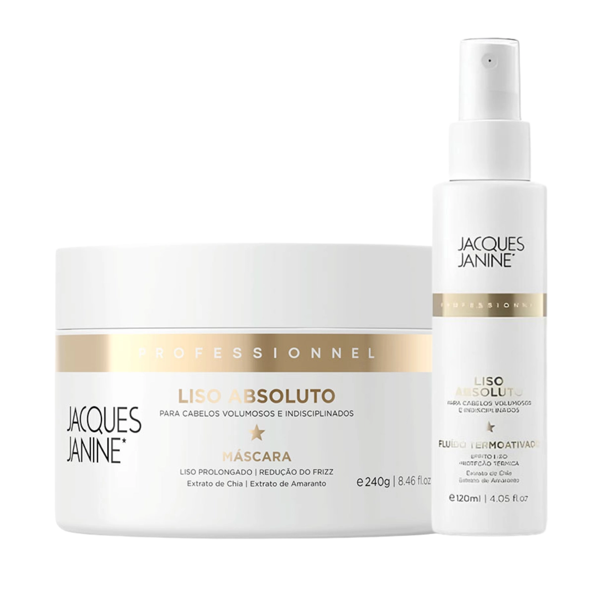 KIT MASCARA CAPILAR PLUS FLUIDO TERMOATIVADO 120ML LISO ABSOLUTO KIT MASCARA CAPILAR PLUS FLUIDO TERMOATIVADO 120ML LISO ABSOLUTO