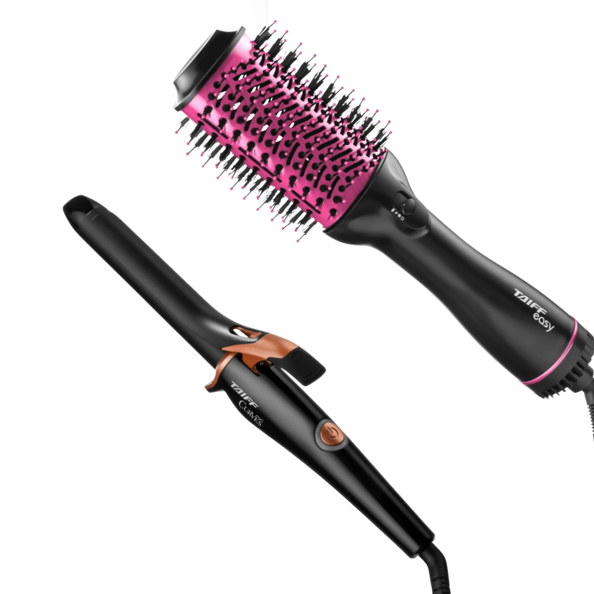 KIT TAIFF MODELADOR DE CACHOS CURVES E ESCOVA EASY KIT TAIFF MODELADOR DE CACHOS CURVES E ESCOVA EASY