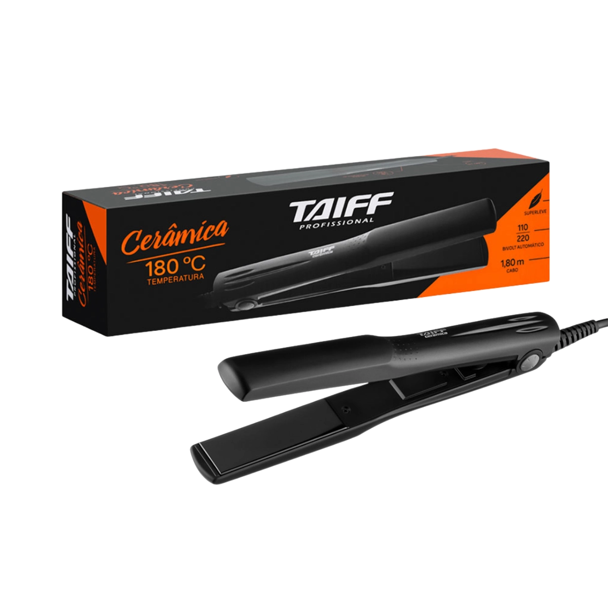 Kit Taiff Prancha Ceramica e Secador Tourmaline
