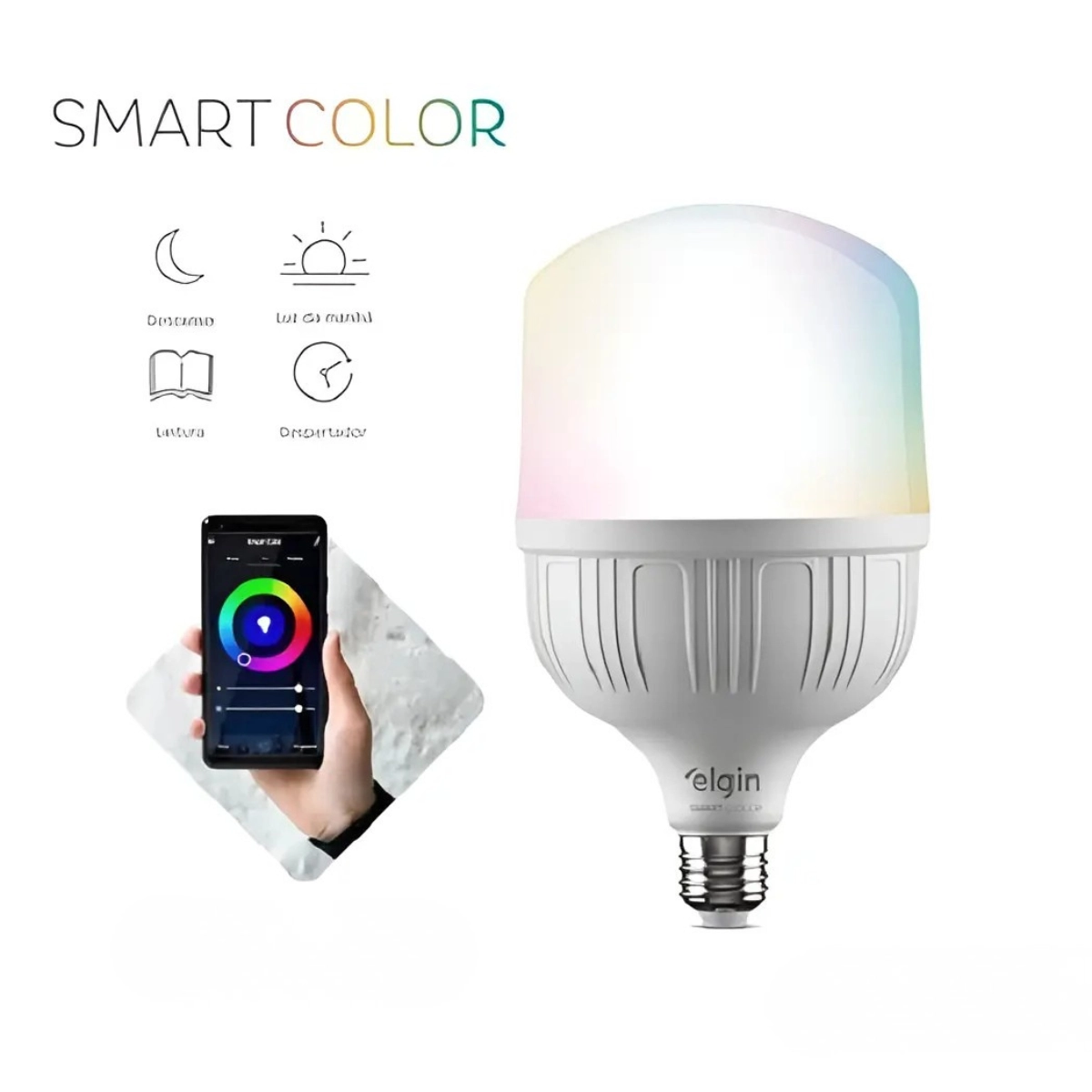 LÂMPADA LED SMART 20W 6500K COMPATÍVEL COM ALEXA E GOOGLE HOME BIVOLT LÂMPADA LED SMART 20W 6500K COMPATÍVEL COM ALEXA E GOOGLE HOME BIVOLT