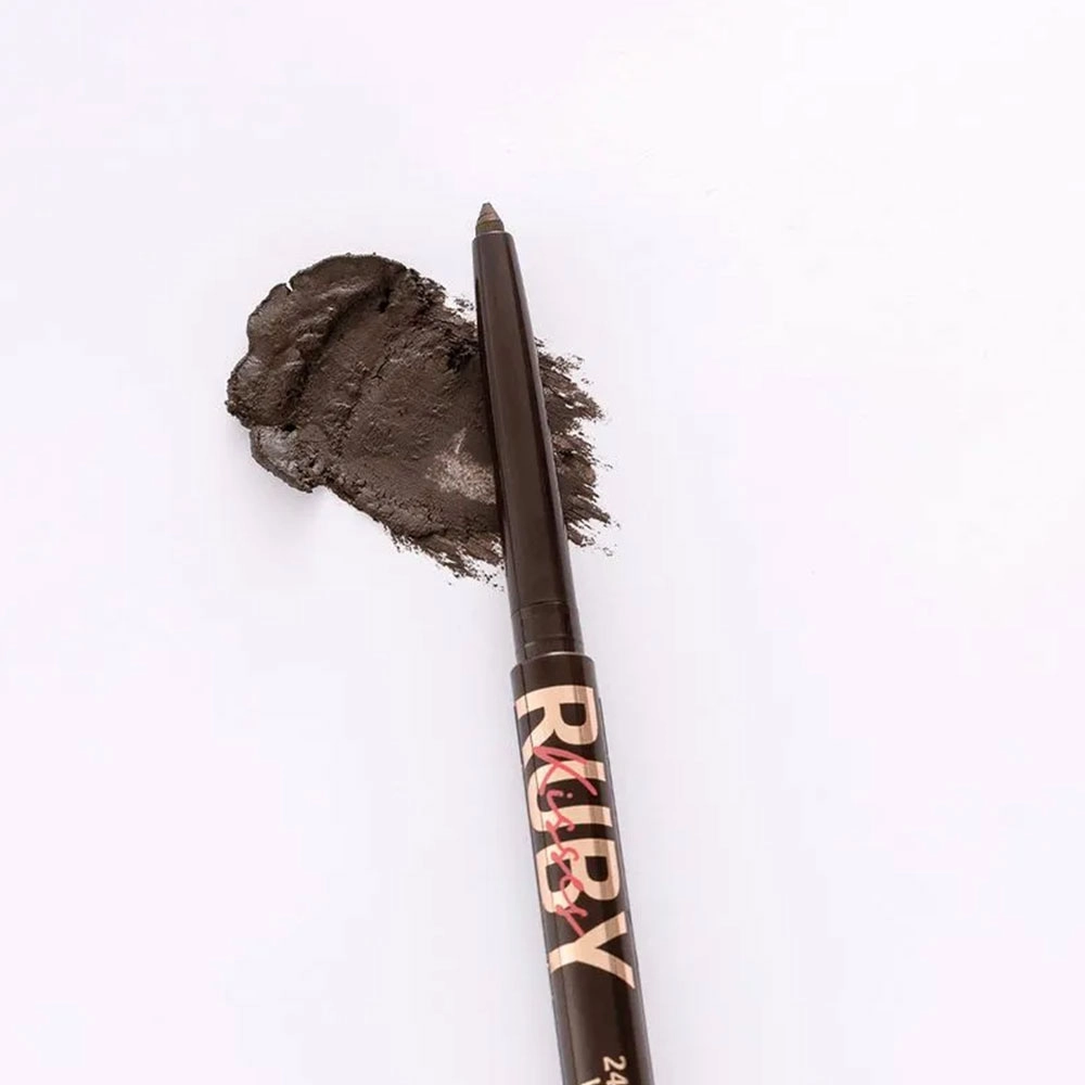 LÁPIS RETRÁTIL EM GEL MARROM Á PROVA D' ÁGUA RUBY KISSES RE03B
