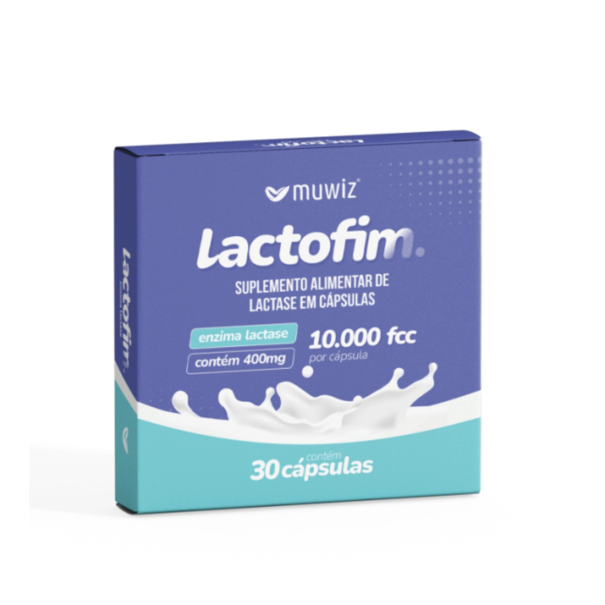 LACTOFIM LACTASE 10.000FCC ENZIMA COM 30 CÁPSULAS MUWIS 