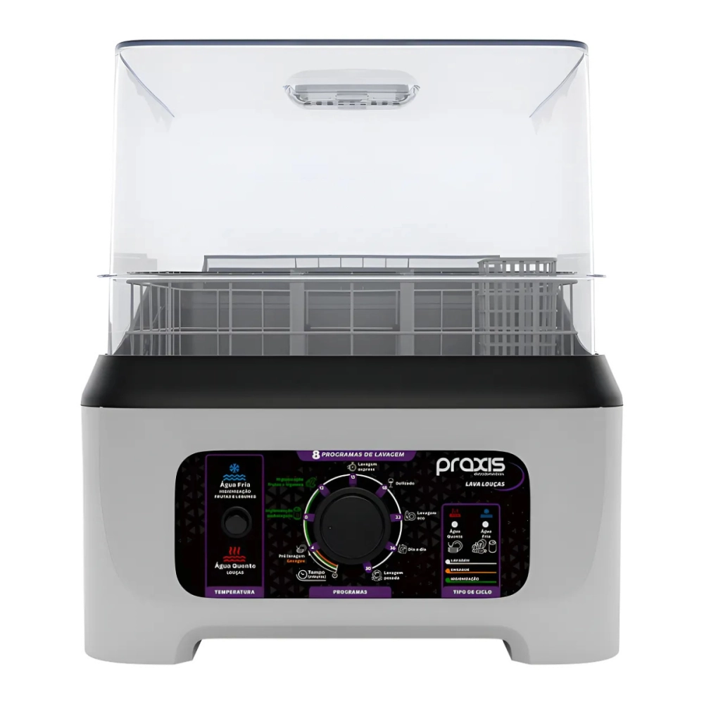 LAVA LOUÇAS PORTATIL SEMI AUTOMATICA PRAXIS BRANCA 127V