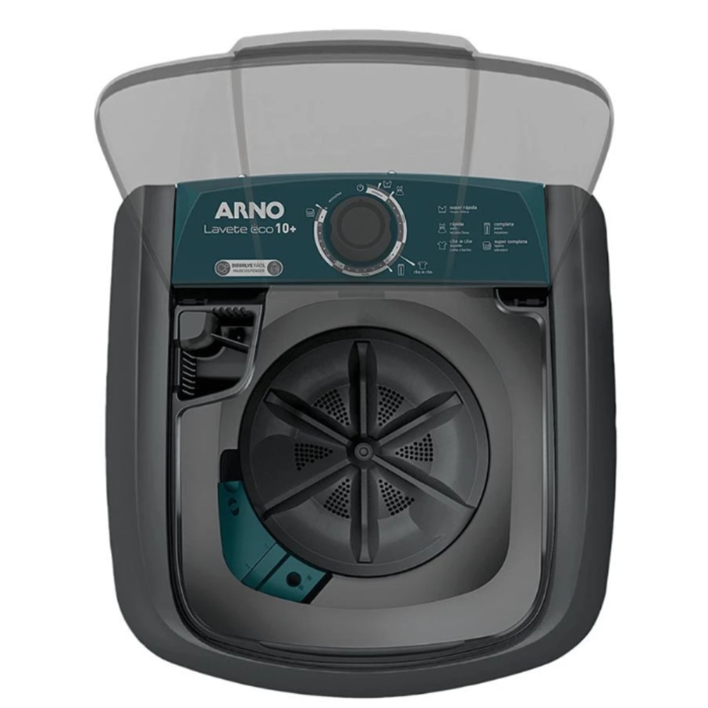 Lavadora de Roupas 10Kg Arno Cinza 127V
