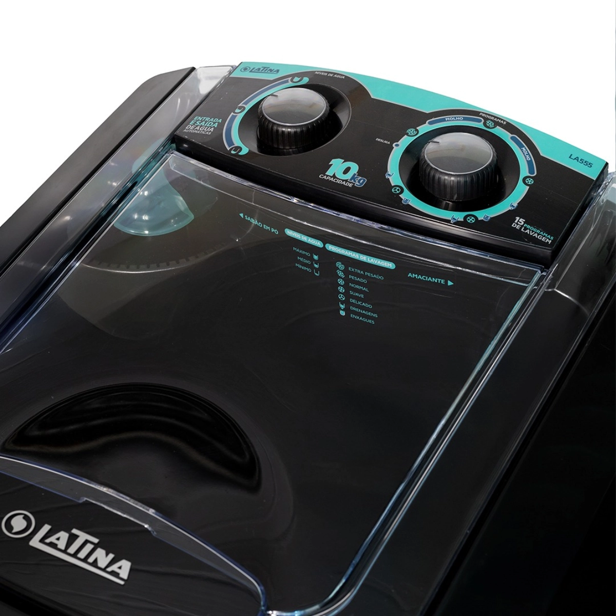 LAVADORA DE ROUPAS TANQUINHO PRETO 10KG 220V SEMIAUTOMÁTICA LA555 LAVADORA DE ROUPAS TANQUINHO PRETO 10KG 220V SEMIAUTOMÁTICA LA555