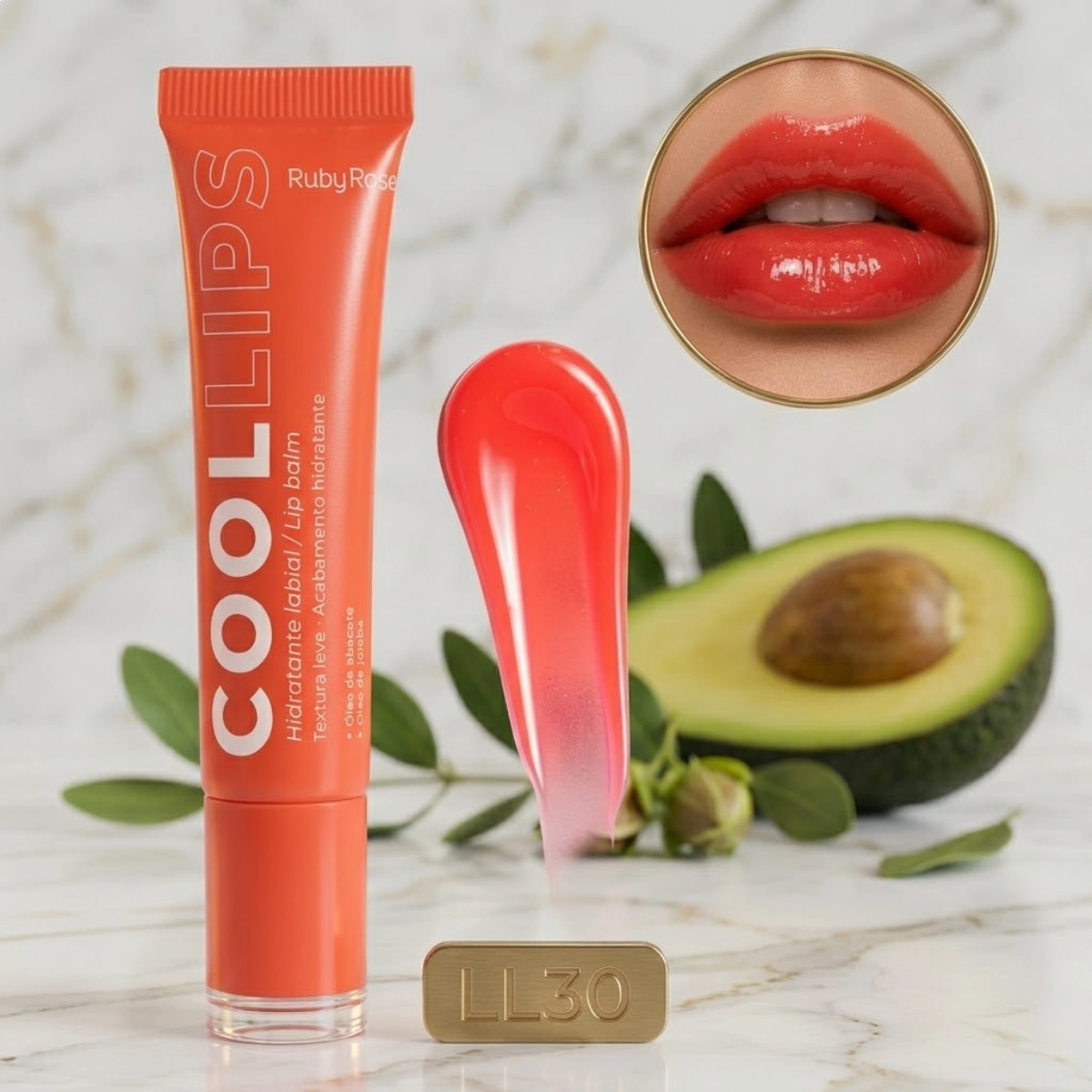 LIP BALM COOL LIPS HIDRATANTE LABIAL LL30 BY RUBY ROSE