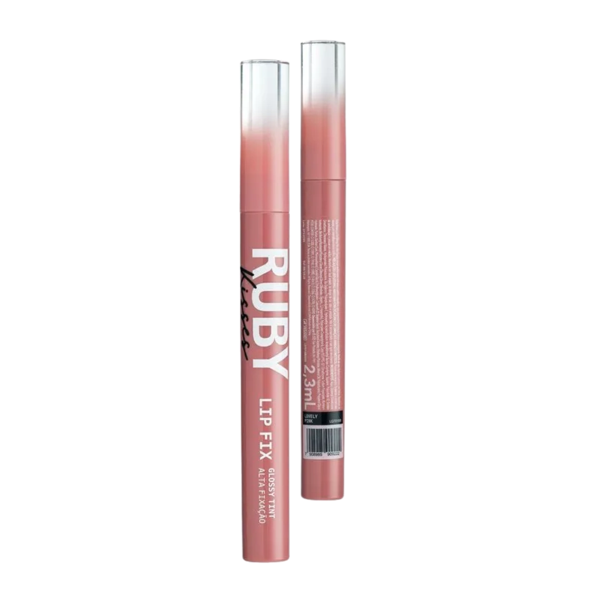 LIP FIX RUBY KISSES GLOSSY TINT ALTA FIXAÇÃO LOVELY PINK
