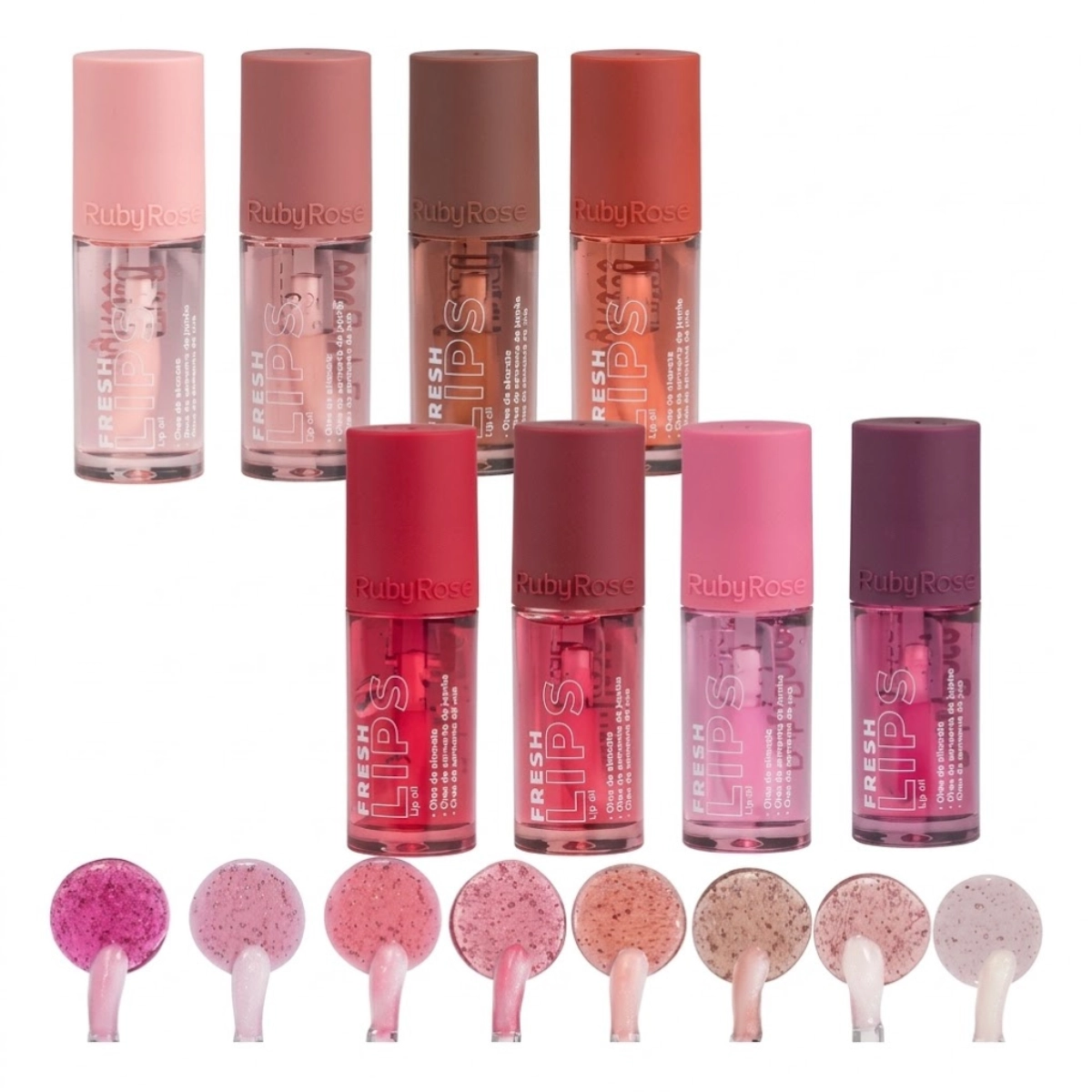 LIP OIL RUBY ROSE FRESH LIPS GL05 HIDRATANTE LABIAL
