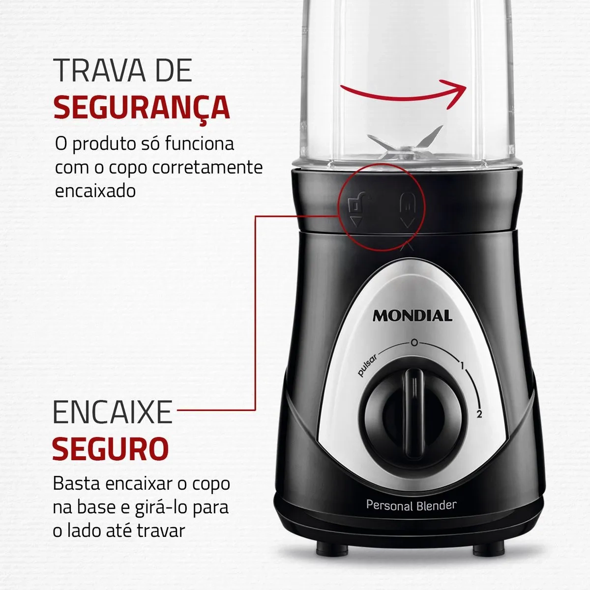 LIQUIDIFICADOR PORTÁTIL PERSONAL BLENDER DG-01 300W 127V MONDIAL