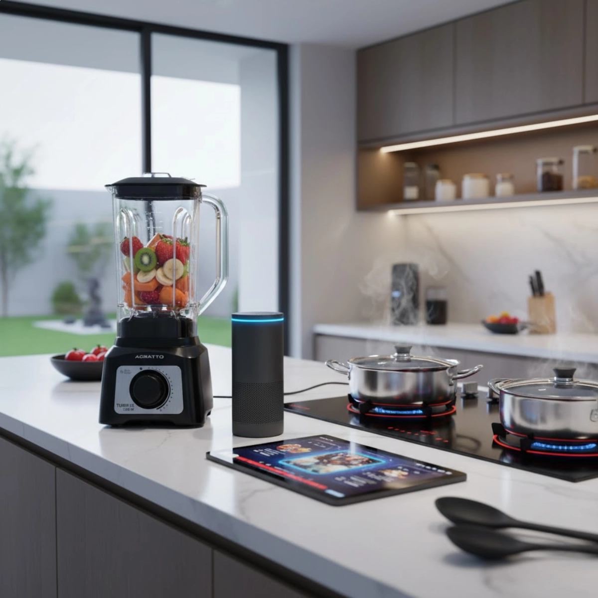 LIQUIDIFICADOR TURBO 3,2L PRETO CRISTAL 1200W 127V AGRATTO