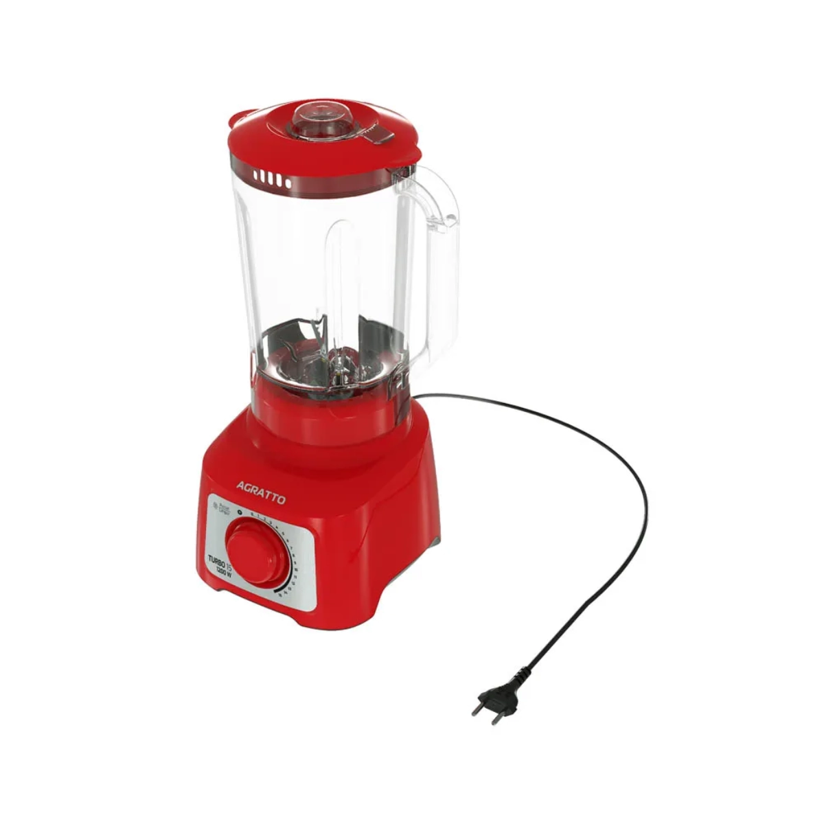 LIQUIDIFICADOR TURBO 3,2L VERMELHO CRISTAL 1200W 220V AGRATTO LIQUIDIFICADOR TURBO 3,2L VERMELHO CRISTAL 1200W 220V AGRATTO