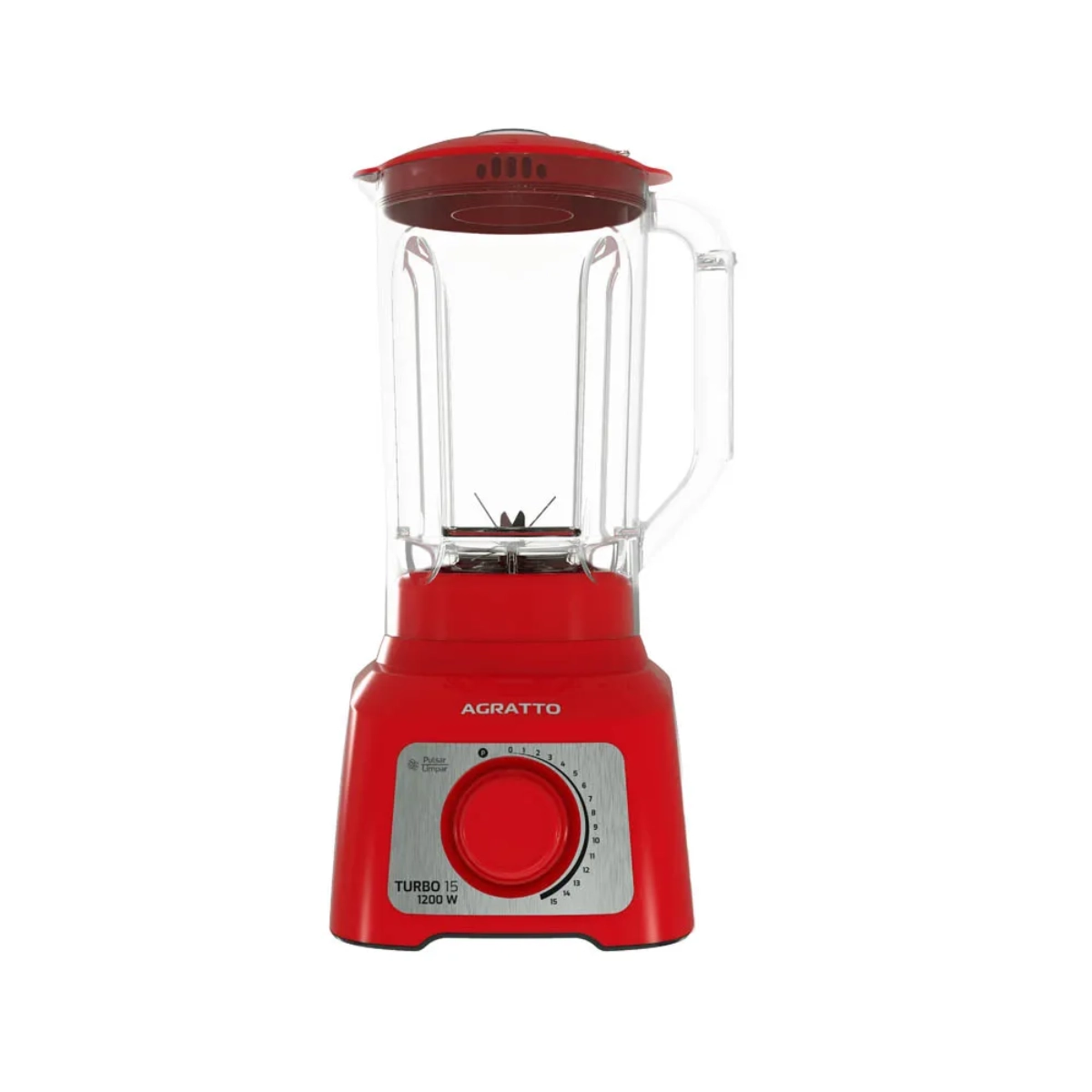LIQUIDIFICADOR TURBO 3,2L VERMELHO CRISTAL 1200W 220V AGRATTO LIQUIDIFICADOR TURBO 3,2L VERMELHO CRISTAL 1200W 220V AGRATTO