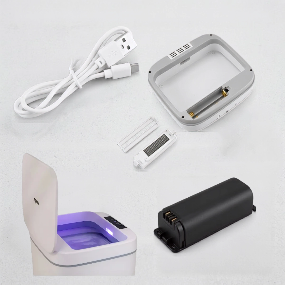 LIXEIRA INTELIGENTE SENSOR RETANGULAR VONDER 12L BRANCA LIXEIRA INTELIGENTE SENSOR RETANGULAR VONDER 12L BRANCA