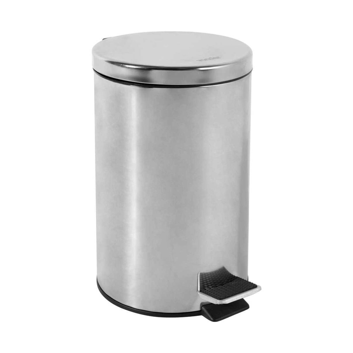 LIXEIRA REDONDA 12 LITROS INOX CINZA VONDER LIXEIRA REDONDA 12 LITROS INOX CINZA VONDER