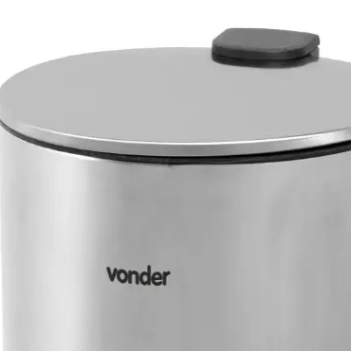 LIXEIRA REDONDA 30 LITROS INOX CINZA VONDER LIXEIRA REDONDA 30 LITROS INOX CINZA VONDER