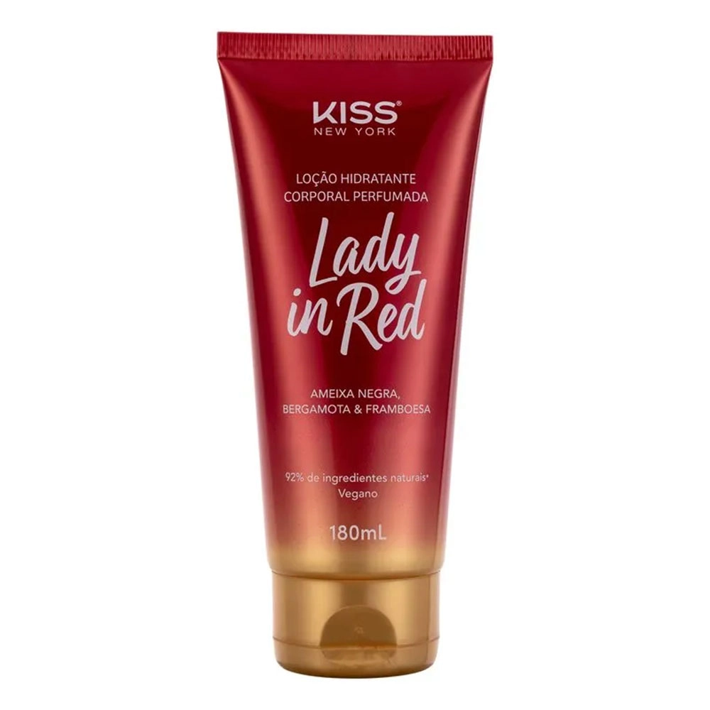 LOÇÃO CORPORAL LADY IN RED 180ML KISS NEW YORK LCB01B