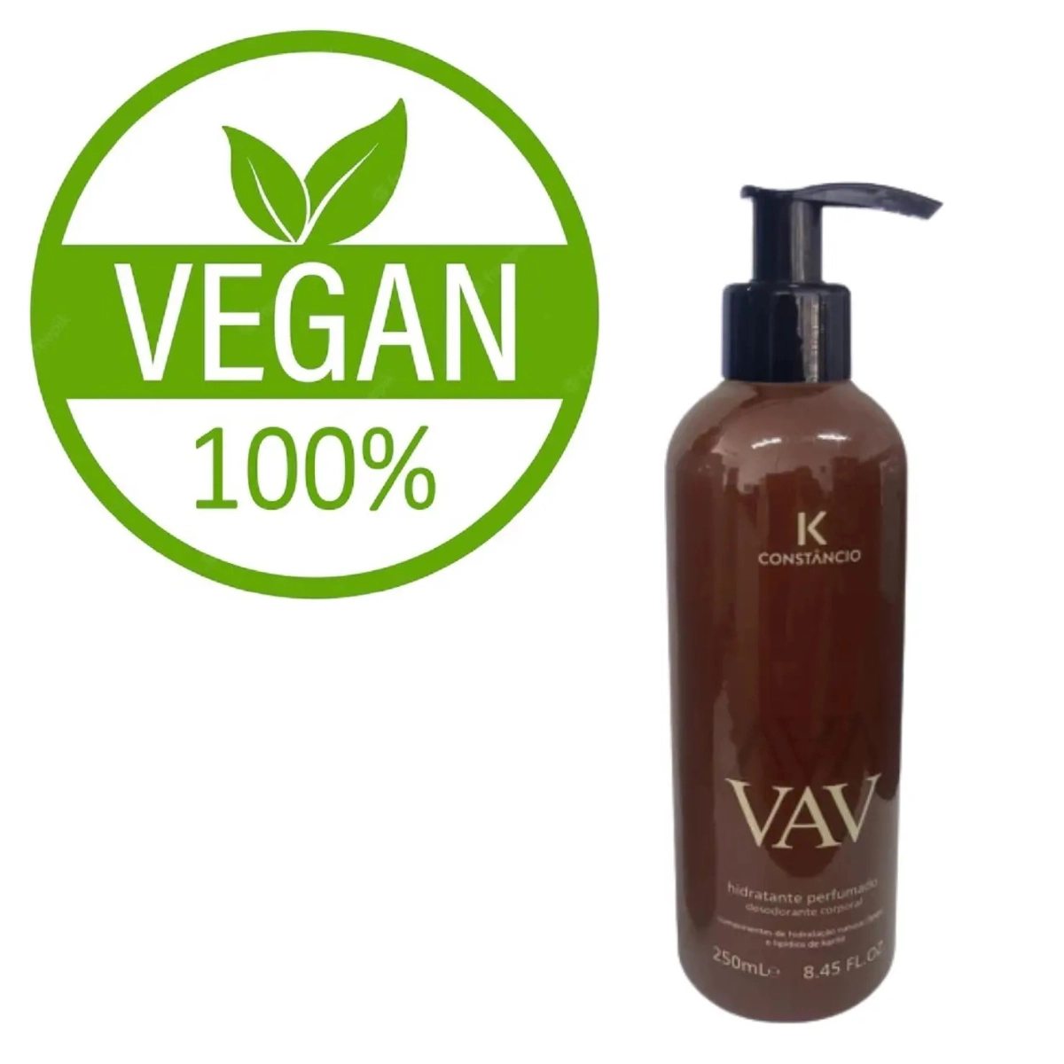 LOÇÃO HIDRATANTE VEGANA MASCULINO VAV 250ML K CONSTANCIO LOÇÃO HIDRATANTE VEGANA MASCULINO VAV 250ML K CONSTANCIO