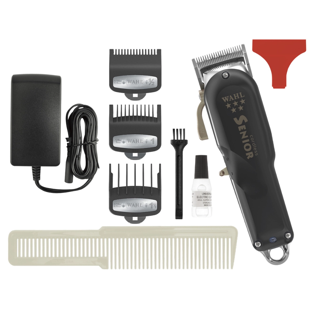 Máquina de Cortar Cabelo sem Fio Wahl Senior Cordless Preto Bivolt