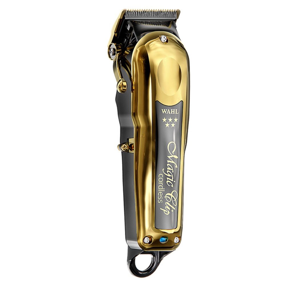 MÁQUINA DE CORTAR CABELO WAHL MAGIC CLIP CORDLESS SEM FIO GOLD BIVOLT
