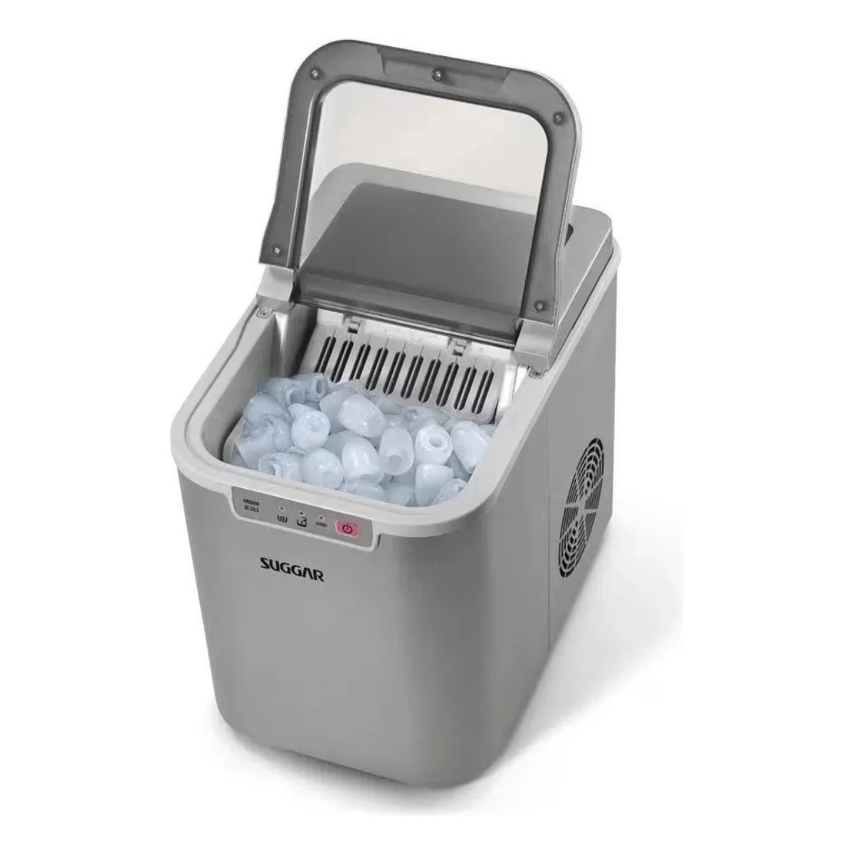 MÁQUINA DE GELO 127V 15KG POR DIA SUGGAR PRATA SUGGAR ICE MAKER