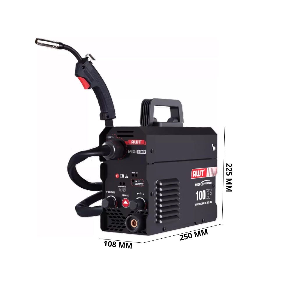 Máquina De Solda Inversora Sem Gás Awt 127V Mig-100ef Máquina De Solda Inversora Sem Gás Awt 127V Mig-100ef